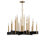 Hudson Valley Lighting Abrams 18 Light 34" Wide Taper Candle Chandelier Aged Brass