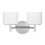 Hudson Valley Lighting Trinity 2 Light 14" Wide Bathroom Vanity Light Polished Chrome