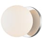 Hudson Valley Lighting Baird Single Light 5" Tall LED Bathroom Sconce Polished Chrome