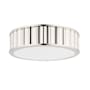 Hudson Valley Lighting Middlebury 2 Light 13" Wide Flush Mount Drum Ceiling Fixture Polished Nickel