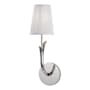 Hudson Valley Lighting Deering Single Light 16" Tall Wall Sconce Polished Nickel