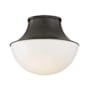 Hudson Valley Lighting Lettie Single Light 11" Wide Integrated LED Flush Mount Bowl Ceiling Fixture Old Bronze