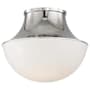 Hudson Valley Lighting Lettie Single Light 11" Wide Integrated LED Flush Mount Bowl Ceiling Fixture Polished Nickel