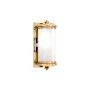 Hudson Valley Lighting Bristol Single Light 11" Tall Bathroom Sconce Aged Brass