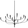 Hudson Valley Lighting Martini Single Light 13" Wide Pendant Gold Leaf / Black
