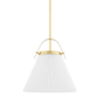Hudson Valley Lighting Aldridge 27" Tall Pendant Aged Brass