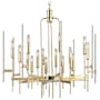 Hudson Valley Lighting Bari 16 Light 30" Wide Taper Candle Chandelier Aged Brass