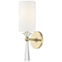 Hudson Valley Lighting Birch Single Light 15" Tall Wall Sconce Aged Brass