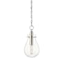 Hudson Valley Lighting Ivy Single Light 8" Wide LED Mini Pendant Polished Nickel