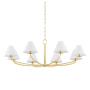 Hudson Valley Lighting Stacey 8 Light 52" Wide Chandelier Aged Brass