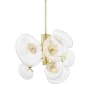 Hudson Valley Lighting Opera 9 Light 31" Wide Pendant Aged Brass