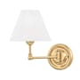 Hudson Valley Lighting Classic No.1 Single Light 11" Tall Wall Sconce Aged Brass
