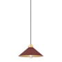 Hudson Valley Lighting Clivedon 12" Wide Pendant Aged Brass / Soft Crimson