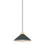 Hudson Valley Lighting Clivedon 12" Wide Pendant Aged Brass / Soft Studio Green