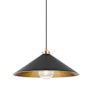 Hudson Valley Lighting Clivedon 20" Wide Pendant Aged Brass / Distressed Bronze