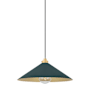 Hudson Valley Lighting Clivedon 20" Wide Pendant Aged Brass / Soft Studio Green