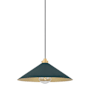 Hudson Valley Lighting Clivedon 20" Wide Pendant Aged Brass / Soft Studio Green