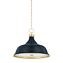 Hudson Valley Lighting Painted No. 1 4 Light 24" Wide Pendant Aged Brass / Distressed Bronze
