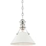 Hudson Valley Lighting Painted No.2 Single Light 10" Wide Mini Pendant Polished Nickel