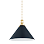 Hudson Valley Lighting Painted No. 2 21" Wide Pendant Aged Brass / Distressed Bronze