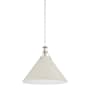 Hudson Valley Lighting Painted No. 2 21" Wide Pendant Polished Nickel / Off-White