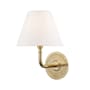 Hudson Valley Lighting Signature No.1 Single Light 11" Tall Wall Sconce Aged Brass