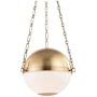 Hudson Valley Lighting Sphere No.2 2 Light 17" Wide Pendant Aged Brass