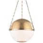 Hudson Valley Lighting Sphere No. 3 18" Wide Pendant Aged Brass