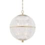 Hudson Valley Lighting Sphere No. 3 18" Wide Pendant Aged Brass