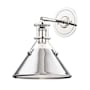 Hudson Valley Lighting Metal No. 2 12" Tall Wall Sconce Polished Nickel