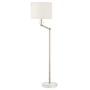 Hudson Valley Lighting Essex 2 Light 53" Tall Swing Arm Floor Lamp Aged Brass