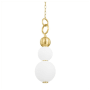 Hudson Valley Lighting Perrin 31" Tall 2700K LED Pendant Aged Brass