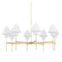 Hudson Valley Lighting Glenmoore 8 Light 49" Wide Chandelier Aged Brass