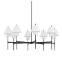 Hudson Valley Lighting Glenmoore 8 Light 49" Wide Chandelier Aged Brass / Dark Black