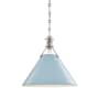 Hudson Valley Lighting Painted No.2 Single Light 16" Wide Pendant Polished Nickel