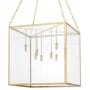 Hudson Valley Lighting Catskill 8 Light 24" Wide Square Chandelier Aged Brass