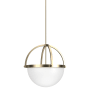Hunter Wedgefield 4 Light 22" Wide Pendant Alturas Gold