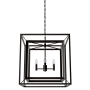 Hunter Doherty 4 Light 24" Wide Taper Candle Pendant Onyx Bengal