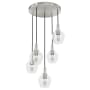 Hunter Maple Park 5 Light 20" Wide Multi Light Pendant Brushed Nickel