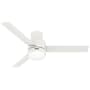 Hunter Gilmour 52" 3 Blade Indoor / Outdoor LED Ceiling Fan with Remote Control Matte White