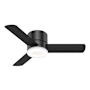 Hunter Minimus 44" 3 Blade Indoor Hugger Ceiling Fan with Remote Control and LED Light Kit Included Matte Black