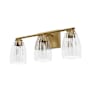 Hunter Rossmoor 3 Light 21" Wide Vanity Light Luxe Gold
