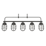 Hunter Starklake 5 Light 41" Wide Linear Chandelier Noble Bronze