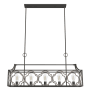 Hunter Stone Creek 5 Light 44" Wide LED Linear Chandelier Noble Bronze