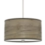 Hunter Solhaven 2 Light 14" Wide Pendant with Polystyrene and Paper Veneer Overlay Glass Shade Warm Grey Oak