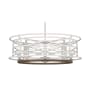 Hunter Langwood 4 Light 24" Wide Taper Candle Pendant Distressed White