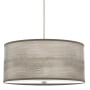 Hunter Solhaven 3 Light 19" Wide Pendant with Polystyrene and Paper Veneer Overlay Glass Shade Light Gray Oak