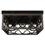 Hunter Gablecrest 2 Light 14" Wide Flush Mount Square Ceiling Fixture French Oak