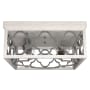 Hunter Gablecrest 2 Light 14" Wide Flush Mount Square Ceiling Fixture Distressed White