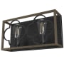 Hunter Gablecrest 2 Light 17" Wide Bathroom Vanity Light French Oak